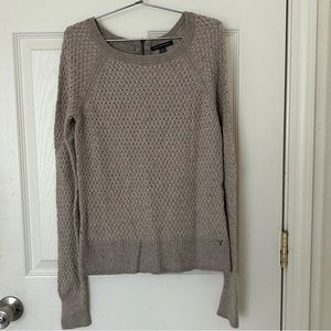 american eagle outfitters knit sweater with zipper